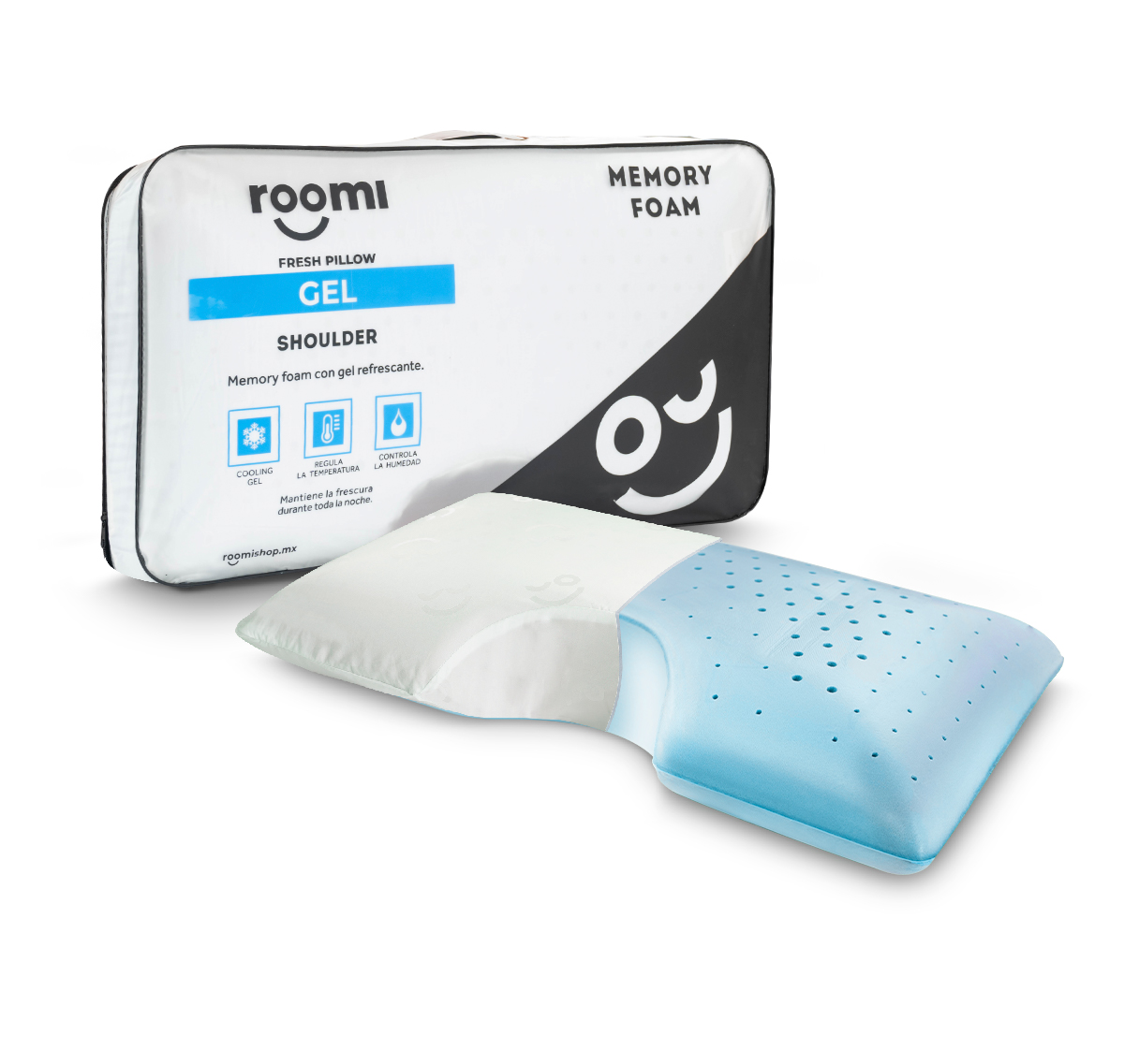 Almohada Roomi de Gel Shoulder Memory Foam