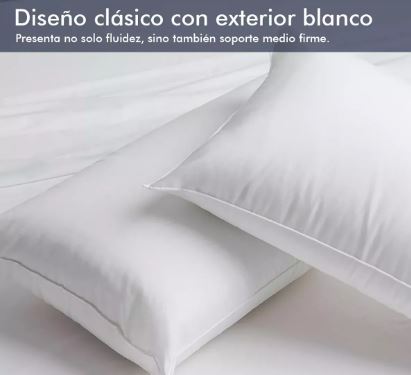 Foto 4 pulgar | Set de 4 Almohadas Estándar Plus Hotelera Suavidad Y Confort