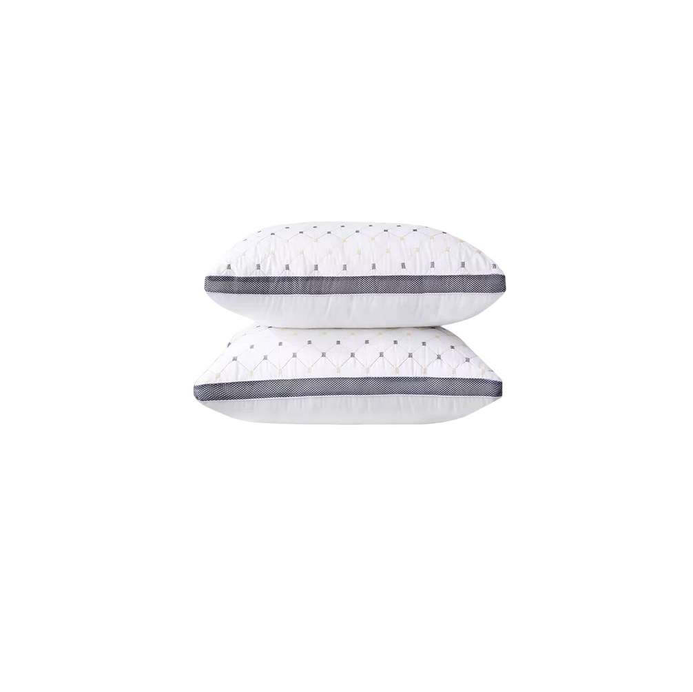 Set 2 Almohadas Belug Fibra Transpirables Blancas