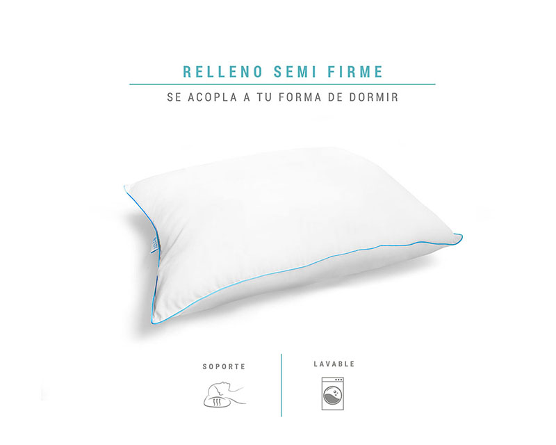 Foto 2 | Almohada Estándar Sognare Nuo Tecnología Softy Touch 6 Piezas