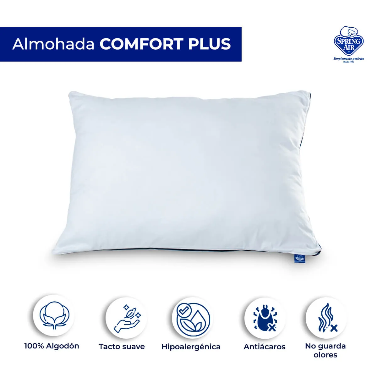 Foto 3 pulgar | Almohada Comfort Plus Muy Firme King Size