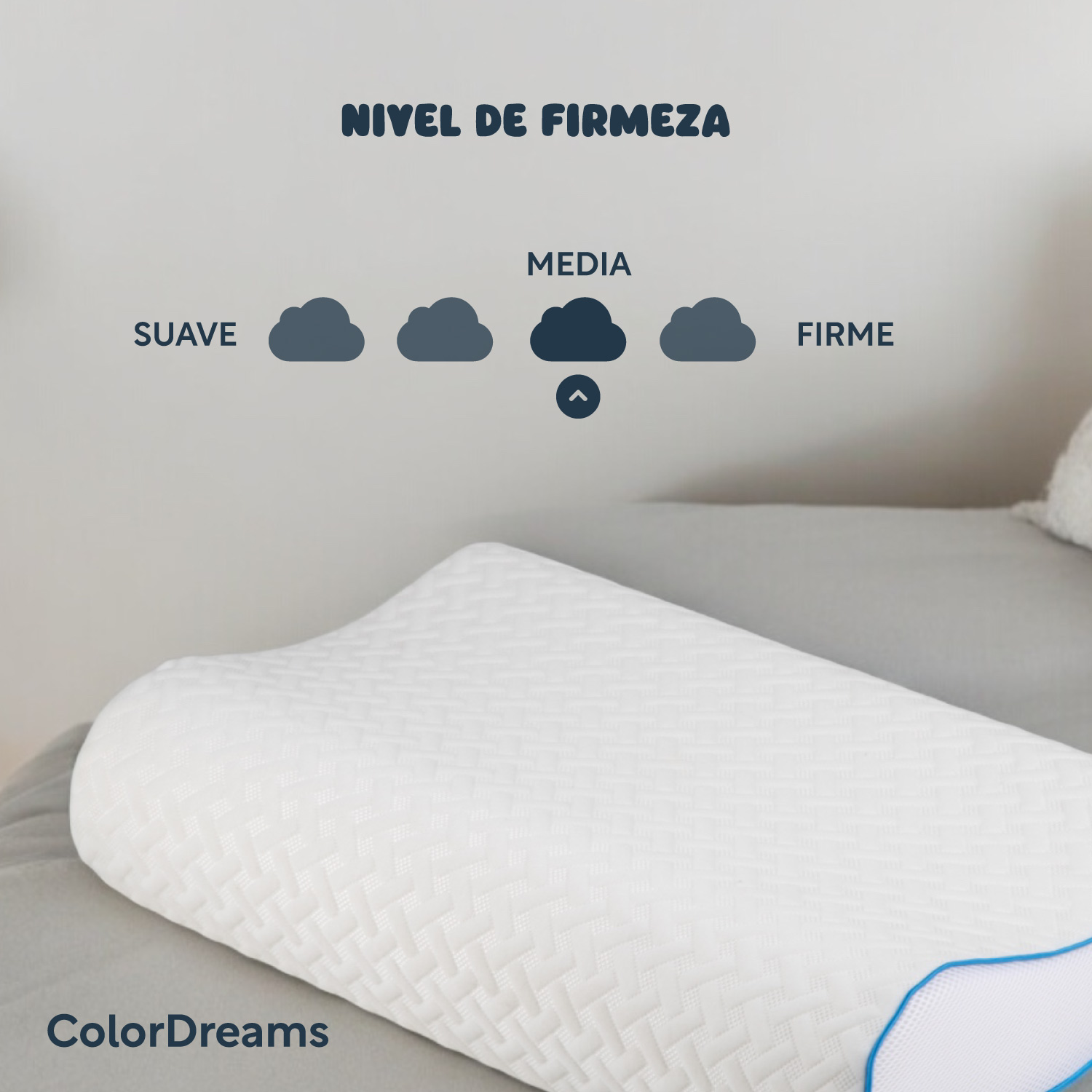 Foto 3 | Almohada Ortopédica Cervical Memory Foam Viscoelástica Suave