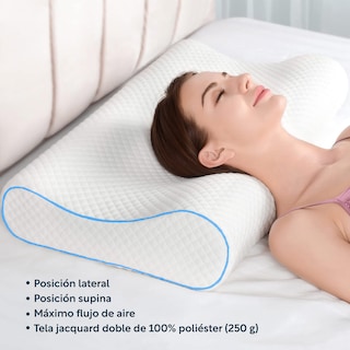 Foto 7 | Almohada Ortopédica Cervical Memory Foam Viscoelástica Suave
