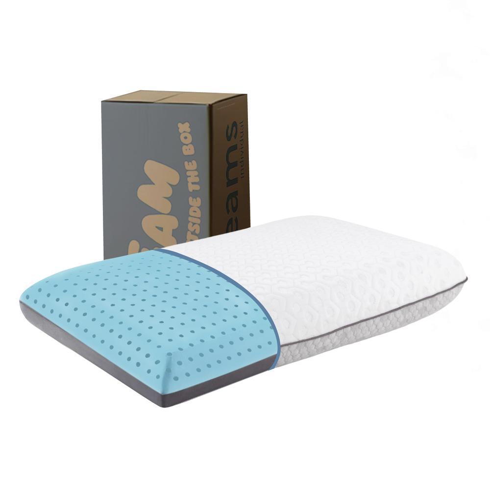 Foto 2 pulgar | Almohada Memory Foam 2 En 1 Bluecooling Gel + Graphite Carbon