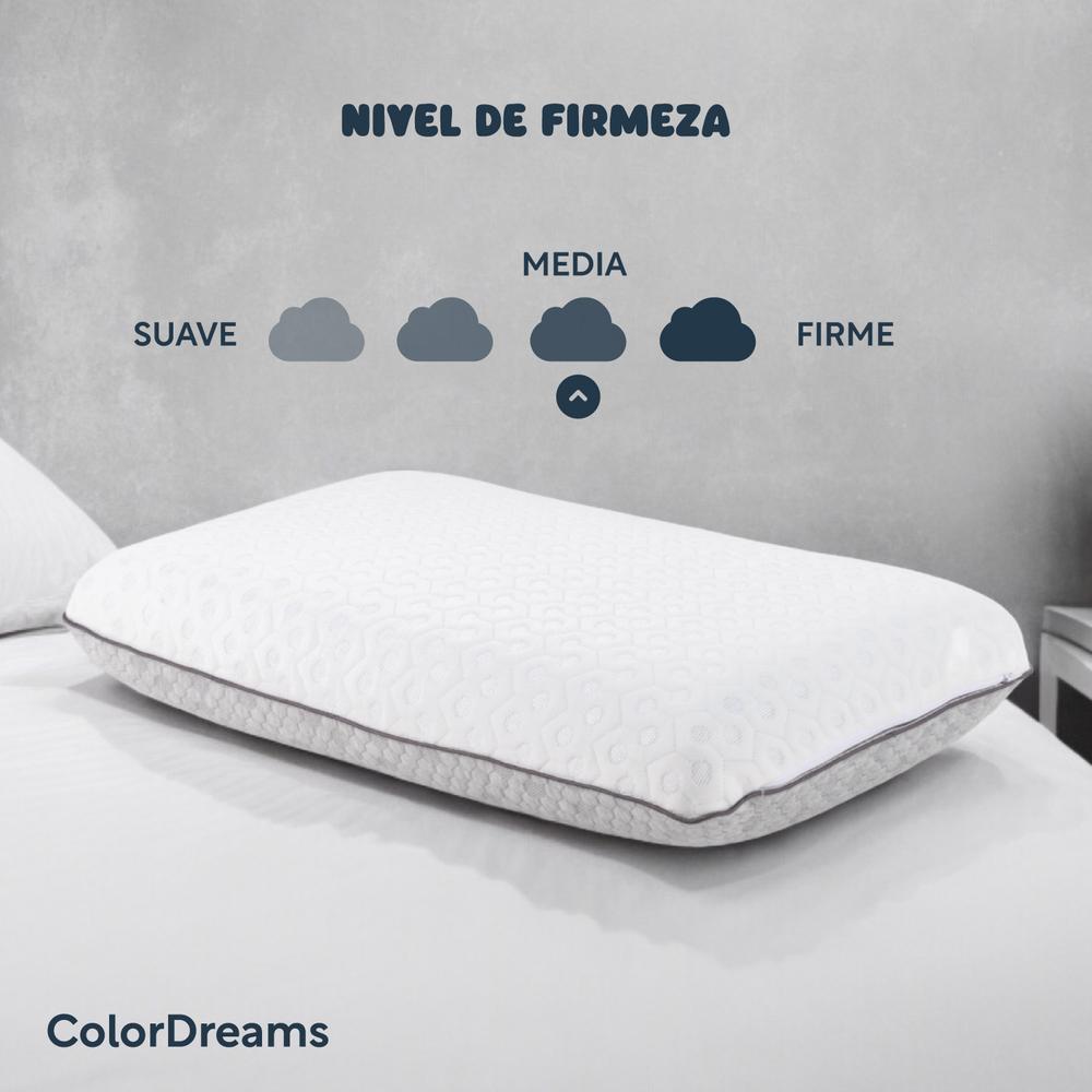 Foto 3 | Almohada Memory Foam 2 En 1 Bluecooling Gel + Graphite Carbon