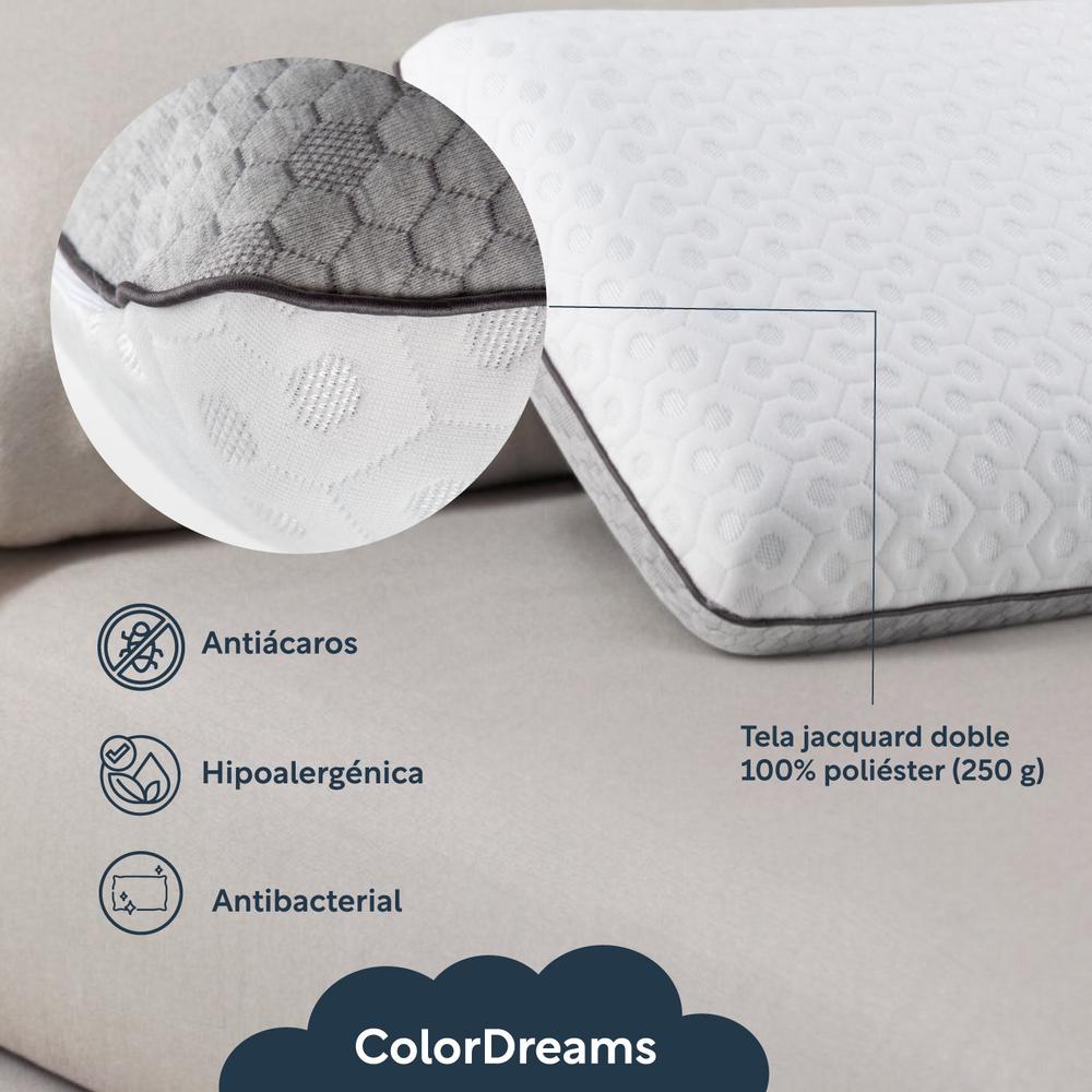 Foto 6 | Almohada Memory Foam 2 En 1 Bluecooling Gel + Graphite Carbon