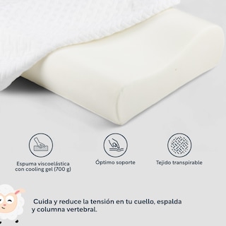 Foto 2 | Almohada Ortopédica Cervical Memory Foam Viscoelástica King