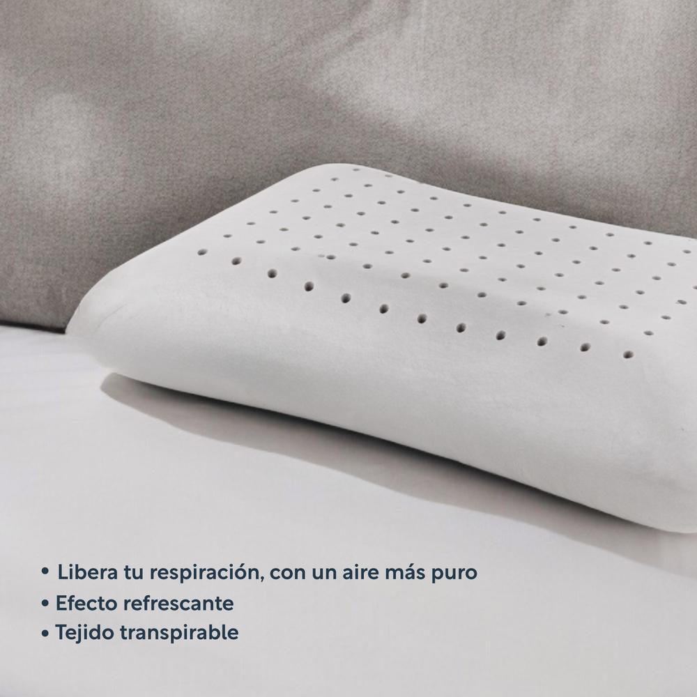 Foto 8 pulgar | Almohada Queen Memory Foam Graphite Carbón Viscoelástica