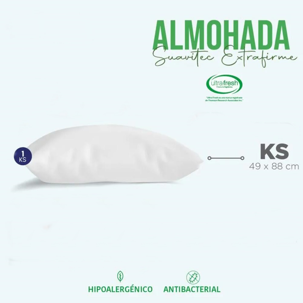 Foto 3 pulgar | Almohada Suavitec Extrafirme Ultrafresh King Size Concord