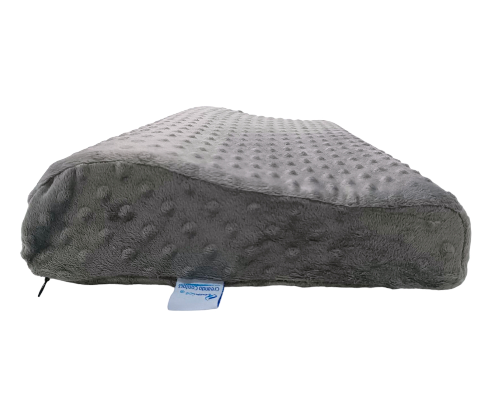 Foto 2 | Almohada Cervical Para Descanso Lunics   Tela Minky Color Gris Oxford