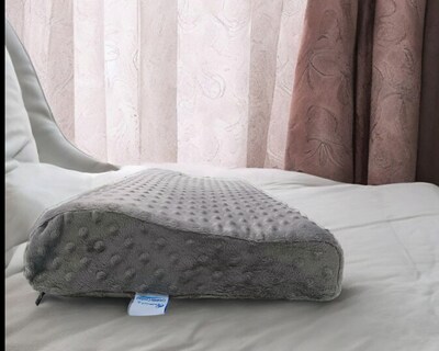 Foto 7 | Almohada Cervical Para Descanso Lunics Tela Minky Color Gris Oxford