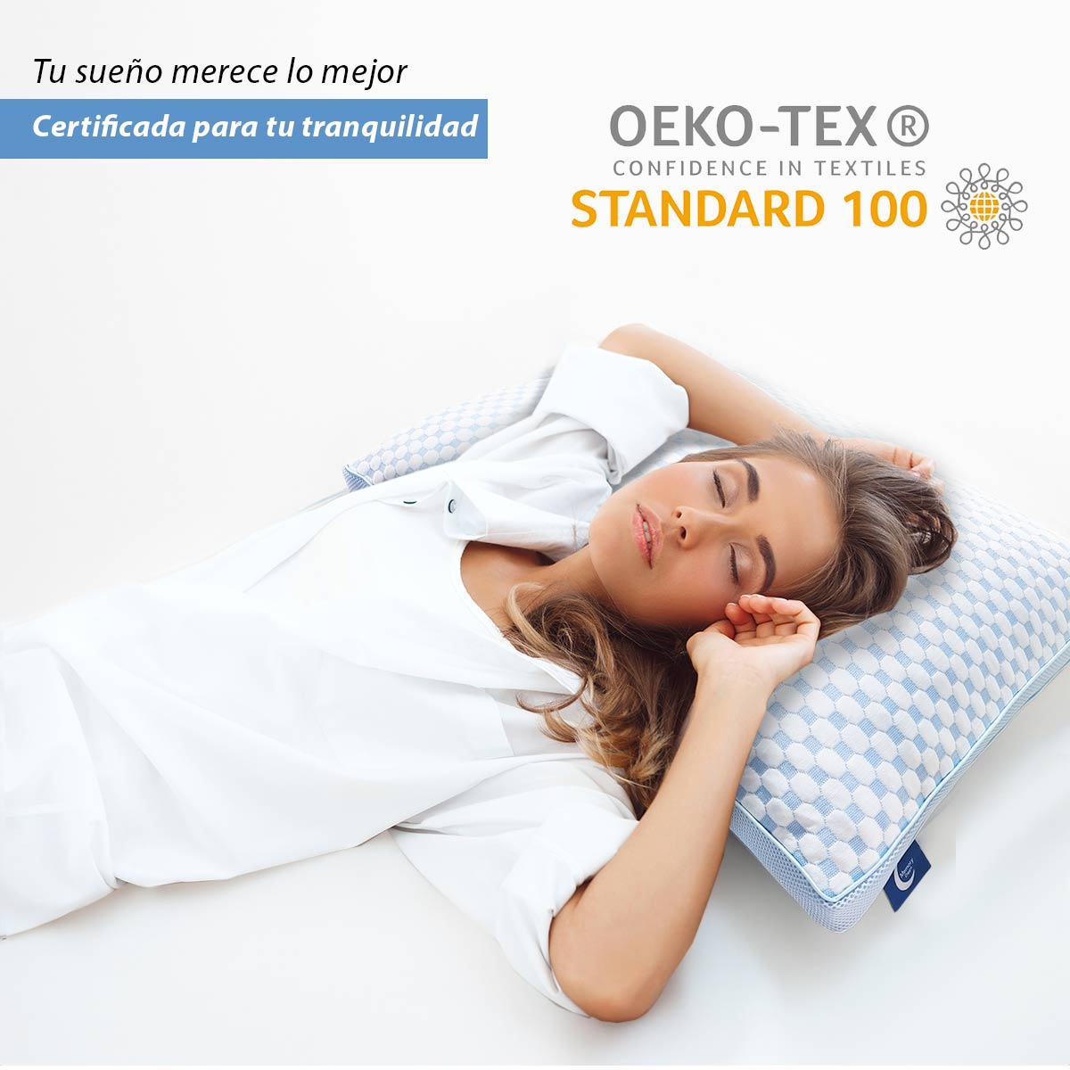 Foto 6 | Almohadas De Cama Tamaño King Para Dormir, Almohadas Ajustables De Memory Foam, Firmeza Media Para Dormir De Esp