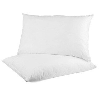 Foto 1 | Par De Almohadas Estándar Melocotton Blancas Incluye Fundas Con Cierre