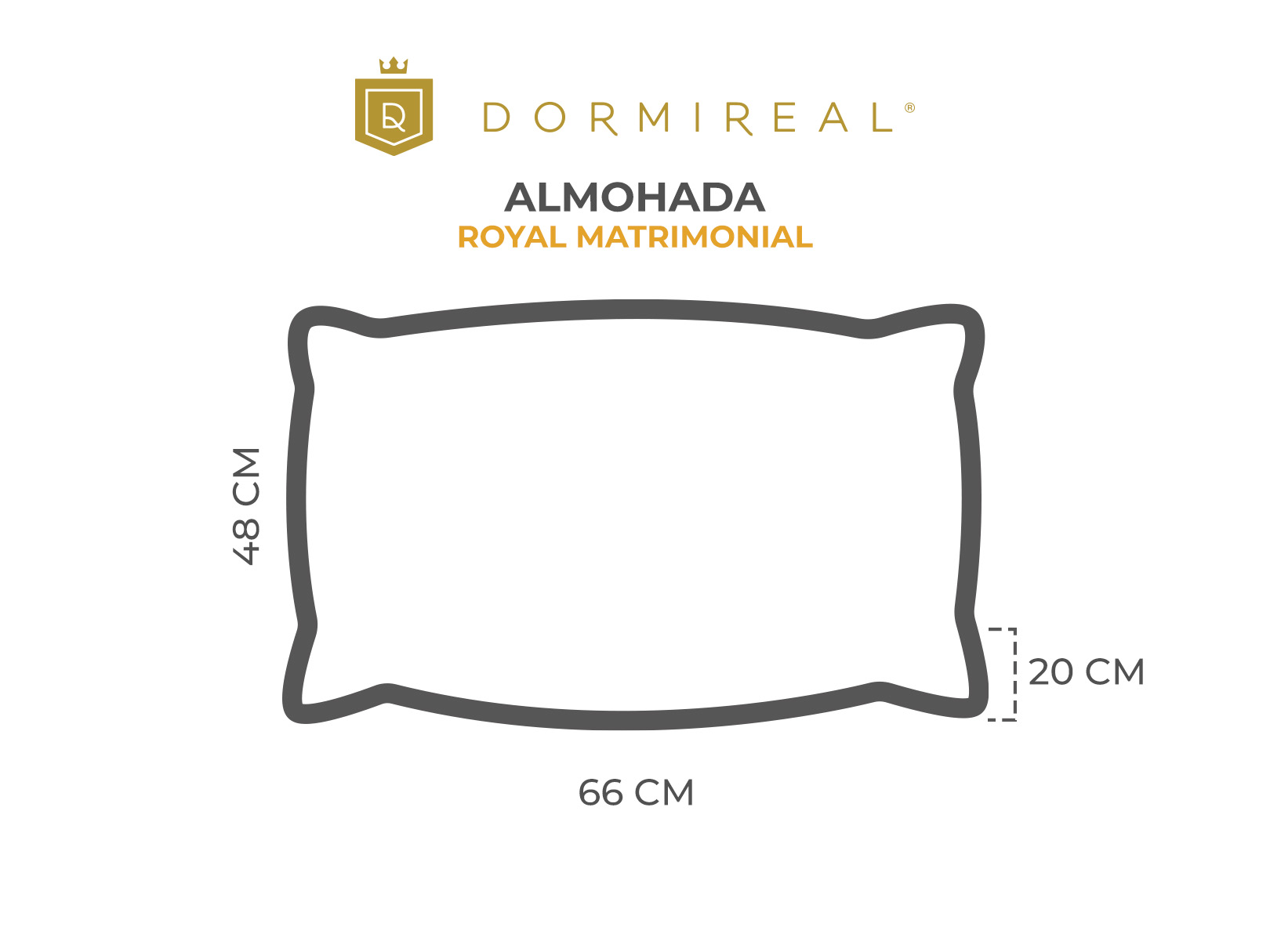 Foto 3 pulgar | Almohada Royal Matrimonial Dormireal