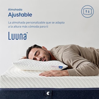 Foto 2 | Almohada Luuna Ajustable Firme King Size 88x46 cm Memory Foam Funda Lavable Suavidad y Frescura 2 Pack