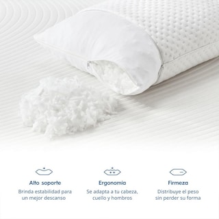 Foto 3 | Almohada Luuna Ajustable Firme King Size 88x46 cm Memory Foam Funda Lavable Suavidad y Frescura 2 Pack