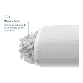 Foto 4 | Almohada Luuna Ajustable Firme King Size 88x46 cm Memory Foam Funda Lavable Suavidad y Frescura 2 Pack