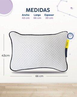 Foto 8 | Almohadas Dr Joohn Nube Estándar Semi-firme 2 Piezas