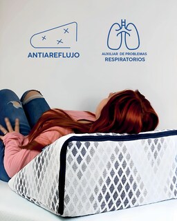 Foto 3 | Almohada Tipo Cuña Dr Joohn Original Low Pressure Foam para Dormir Antirronquidos y Antirreflujo Blanco
