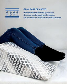 Foto 5 | Almohada Tipo Cuña Dr Joohn Original Low Pressure Foam para Dormir Antirronquidos y Antirreflujo Blanco