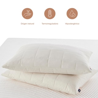 Foto 3 | Almohada Luuna Origins Latex Hipoalergénica de Origen Natural Termorreguladora Latex Lana y Algodón Tamaño Estándar
