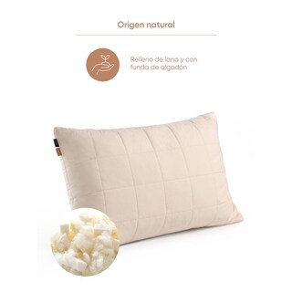 Foto 4 | Almohada Luuna Origins Latex Hipoalergénica de Origen Natural Termorreguladora Latex Lana y Algodón Tamaño Estándar