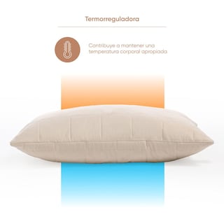 Foto 5 | Almohada Luuna Origins Latex Hipoalergénica de Origen Natural Termorreguladora Latex Lana y Algodón Tamaño Estándar