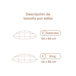 Foto 7 | Almohada Luuna Origins Latex Hipoalergénica de Origen Natural Termorreguladora Latex Lana y Algodón Tamaño Estándar