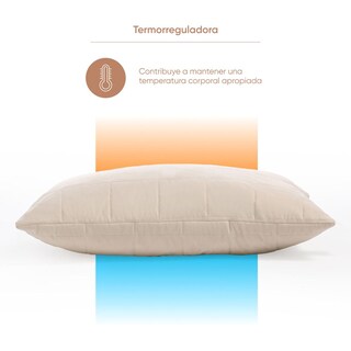 Foto 5 | Almohada Luuna Origins Latex Hipoalergénica de Origen Natural Termorreguladora Latex Lana y Algodón King Size