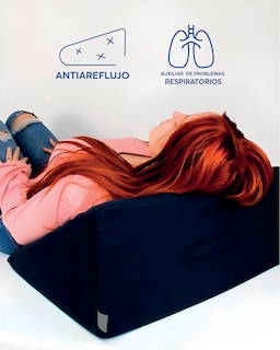 Foto 3 | Dr Joohn Almohada Tipo Cuña Para Cama Basic Low Pressure Foam Ideal Para Dormir, Antirronquidos Y Antirreflujo Negro