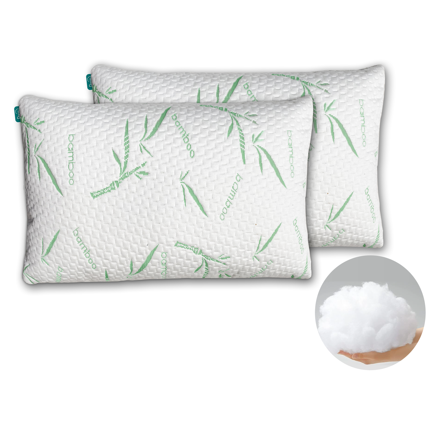 Foto 2 pulgar | Almohadas de Bambu Transpirable de Microgel funda de Bambú