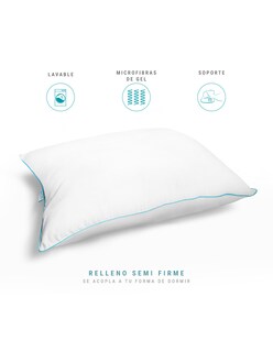 Foto 2 | Set Sognare Nuo 1 Almohada King Size + 1 Almohadas Estándar Relleno Semifirme Microfibras de Gel Hipoalergénica