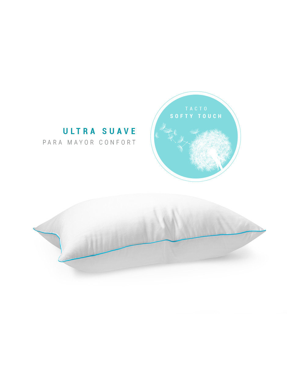 Foto 4 | Set Sognare Nuo 1 Almohada King Size + 1 Almohadas Estándar Relleno Semifirme Microfibras de Gel Hipoalergénica