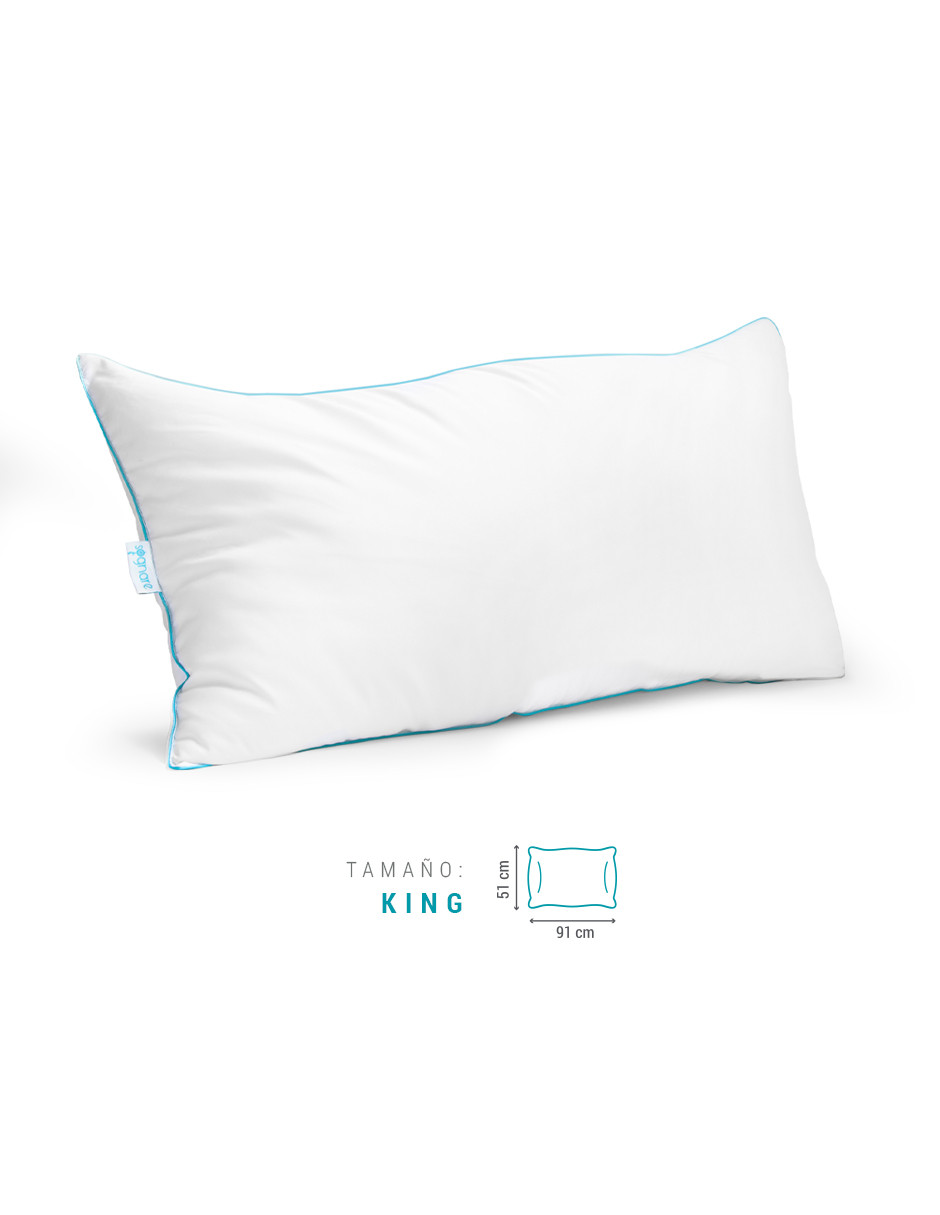 Foto 5 | Set Sognare Nuo 1 Almohada King Size + 1 Almohadas Estándar Relleno Semifirme Microfibras de Gel Hipoalergénica