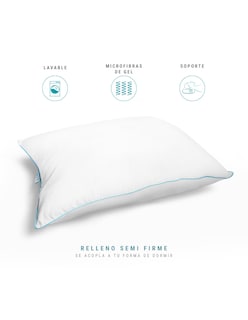 Foto 3 | Set Sognare Nuo 2 Almohadas King Size + 2 Almohadas Estándar Relleno Semifirme Microfibras de Gel Hipoalergénica