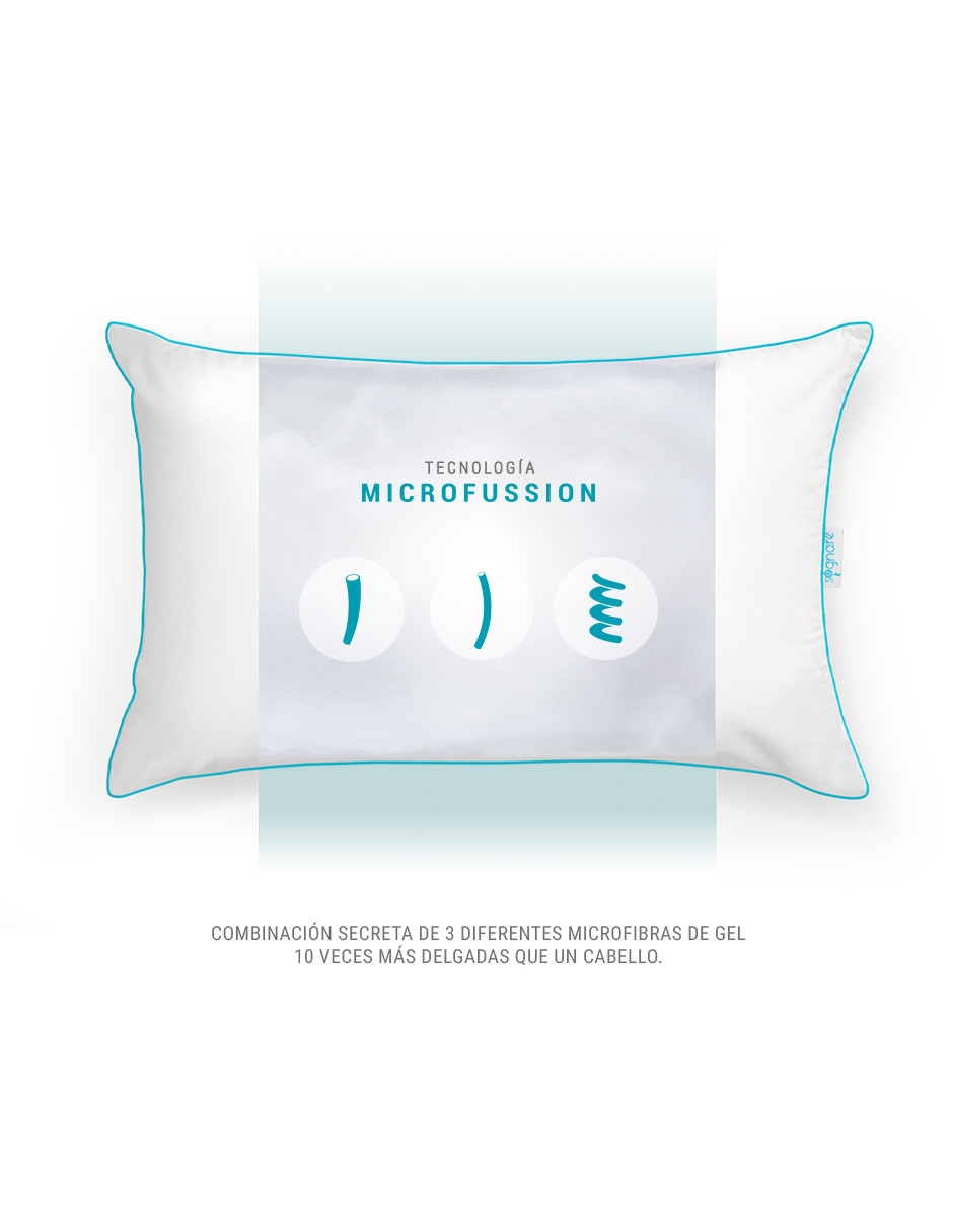 Foto 5 pulgar | Set Sognare Nuo 2 Almohadas King Size + 2 Almohadas Estándar Relleno Semifirme Microfibras de Gel Hipoalergénica