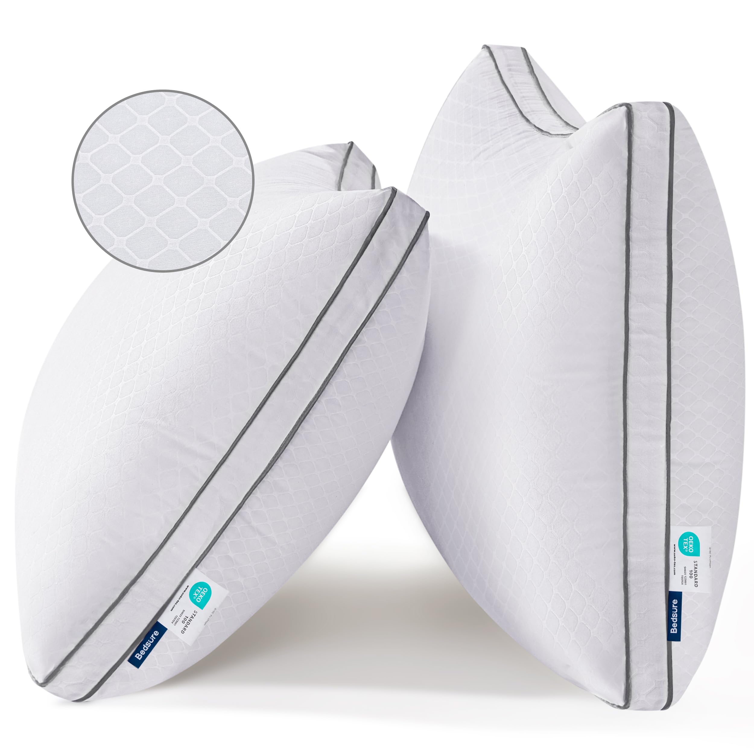 Foto 2 pulgar | Juego de 2 Almohadas King Size Bedsure- Venta Internacional