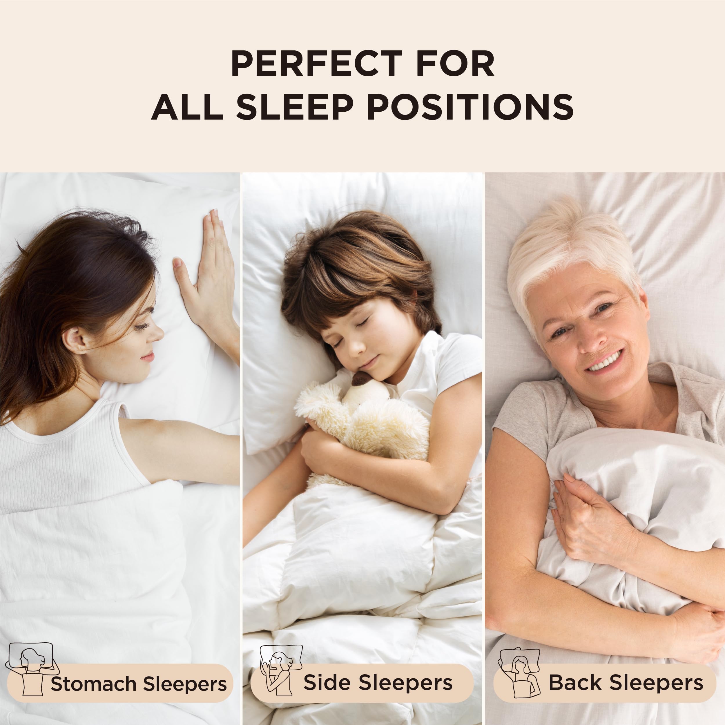 Foto 7 pulgar | Juego de 2 Almohadas King Size Bedsure- Venta Internacional