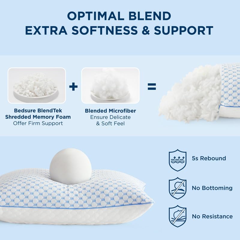 Foto 4 pulgar | Almohadas Bedsure 2 Piezas-Venta Internacional