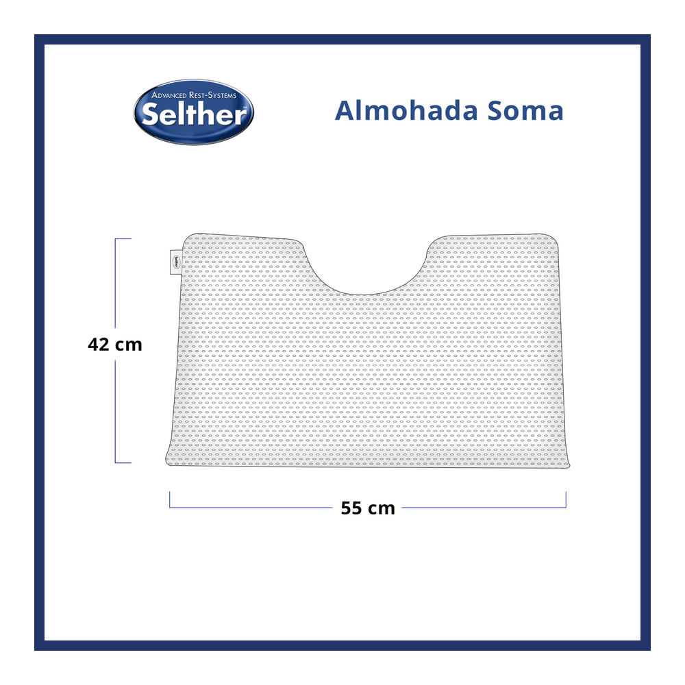 Foto 3 pulgar | Almohada Soma Selther Individual Memory Foam Descanso Perfecto