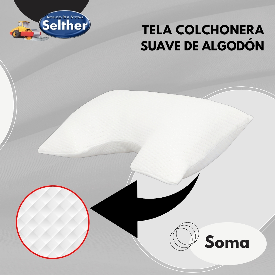 Foto 4 pulgar | Almohada Soma Selther Individual Memory Foam Descanso Perfecto