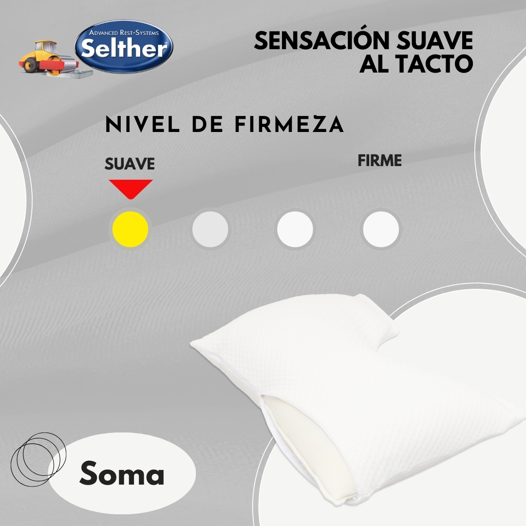 Foto 5 pulgar | Almohada Soma Selther Individual Memory Foam Descanso Perfecto
