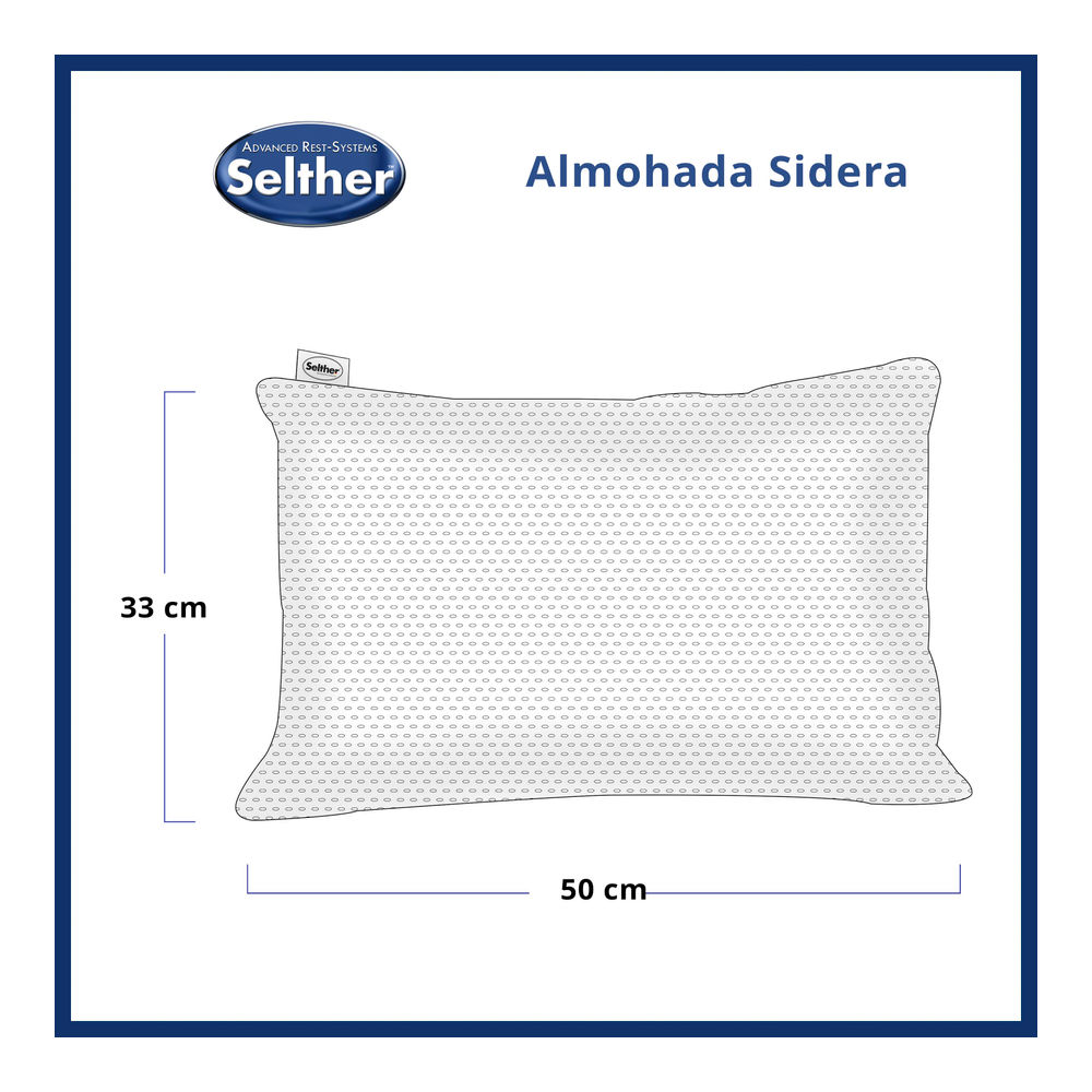 Foto 3 pulgar | Almohada Selther Sidera Memory Foam Innovación Para Descanso