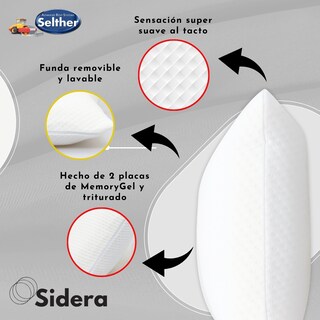 Foto 4 | Almohada Selther Sidera Memory Foam Innovación Para Descanso