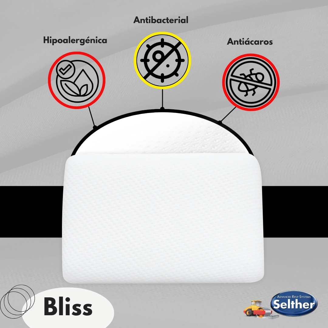 Foto 4 | Almohada Bliss Selther Memory Foam Para Un Descanso Perfecto