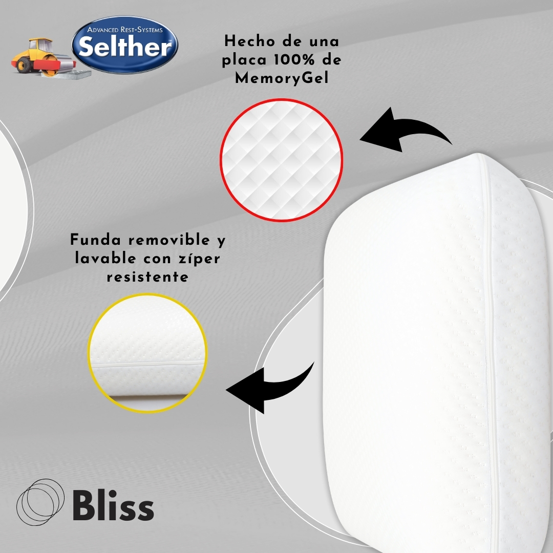 Foto 5 | Almohada Bliss Selther Memory Foam Para Un Descanso Perfecto