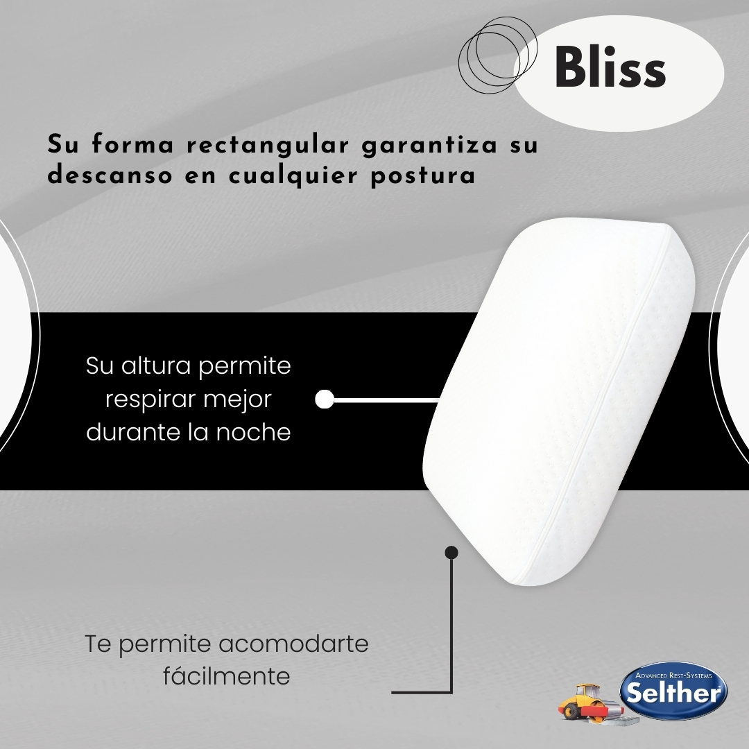 Foto 6 | Almohada Bliss Selther Memory Foam Para Un Descanso Perfecto