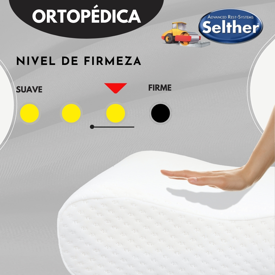Foto 4 | Almohada Selther Ortopédica Memory Foam Ind Descanso Superior