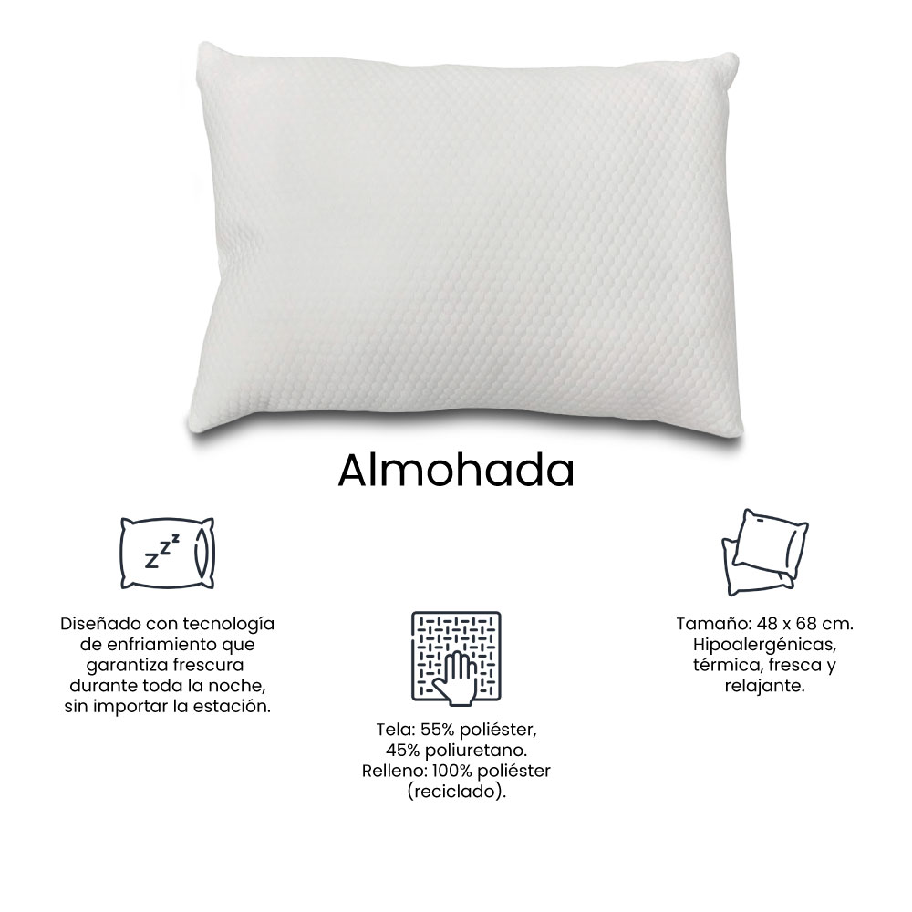 Foto 8 pulgar | Almohada Spring Air Frosty Color Blanco
