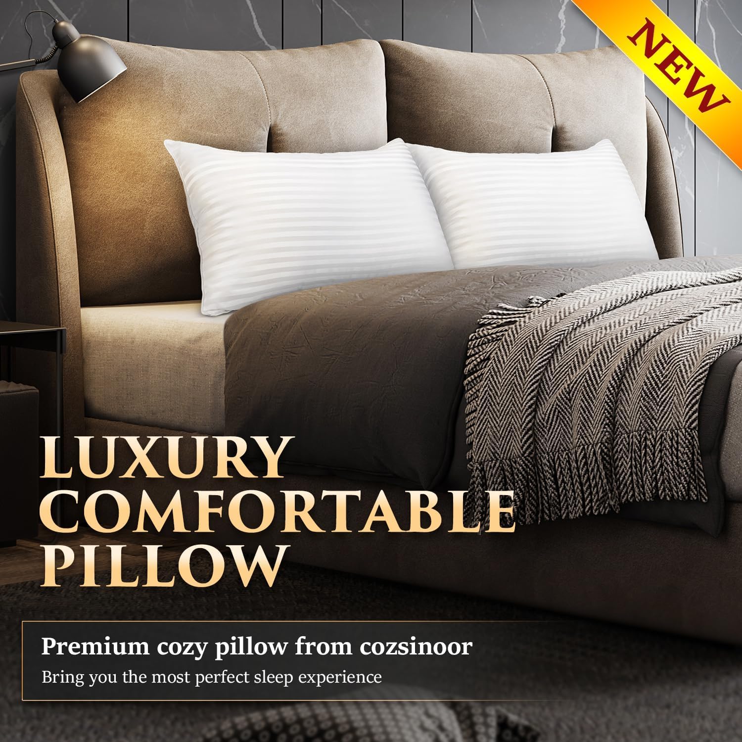 Foto 3 pulgar | Juego de 2 Almohadas Cozsinoor Calidad Hotelera - Venta Internacional